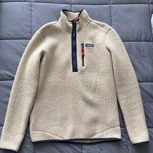 Patagonia Cream Retro Fleece Pullover